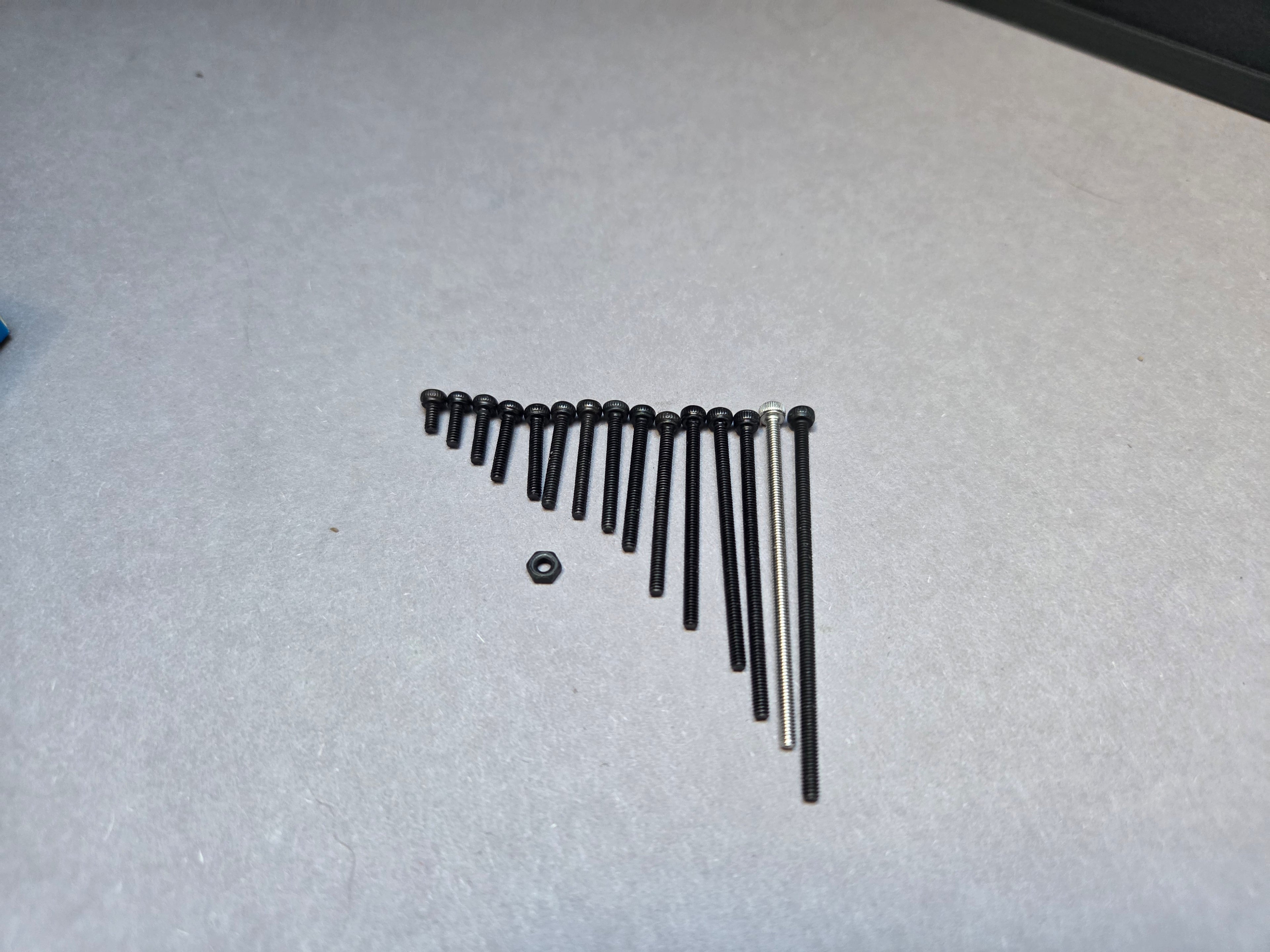 M2 Zylinderkopfschrauben Imbus 1,5mm – 10er Pack