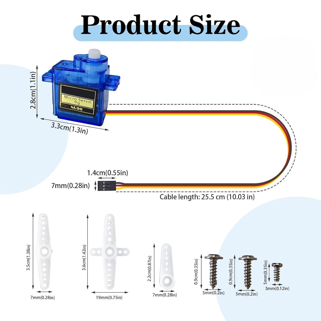 Mikro Servo Motor SG90 9G – Doppelpack (2 Stück)