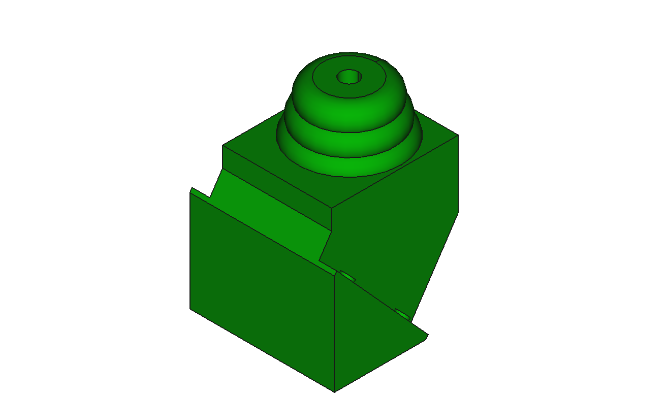 001-77-103 Blende Heck Antennenhalter Links