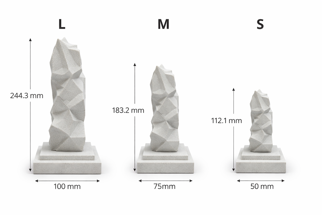 Vertexia – Geometrische Designskulptur