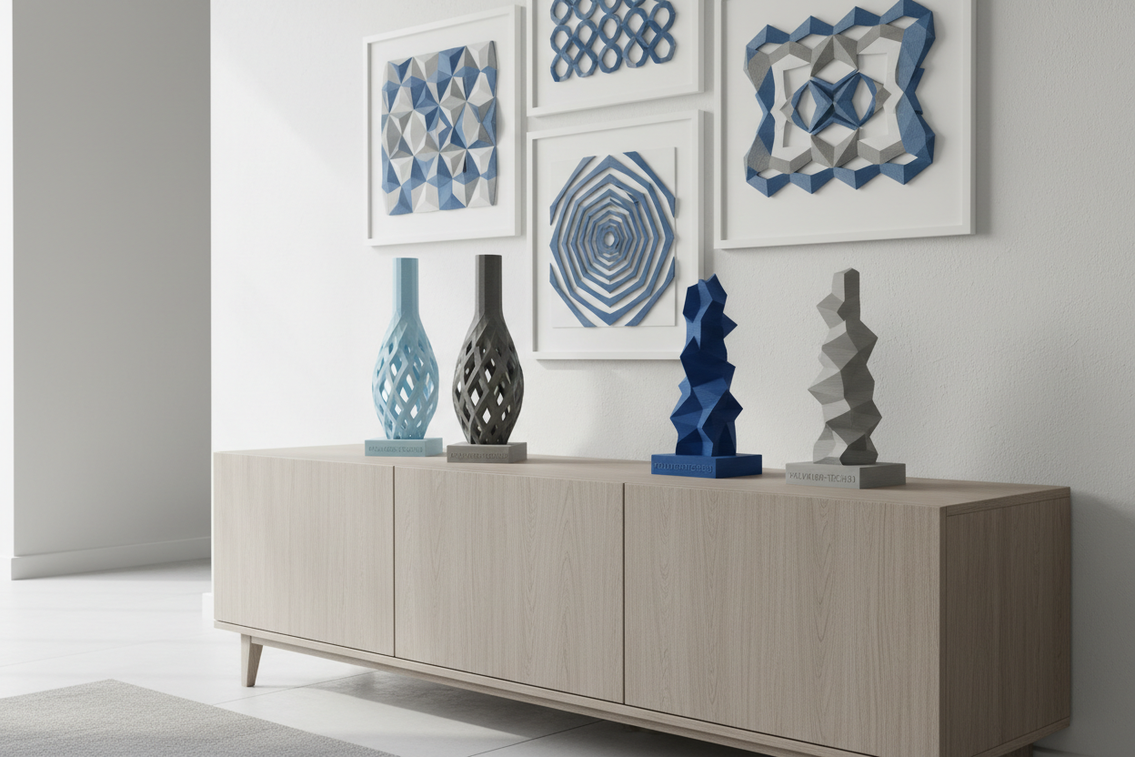 Dekorative Wandkunst und Designobjekte aus dem 3D-Drucker
